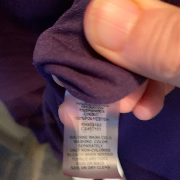 Ellen Tracy eggplant fully lined dress in excellent condition. Worn once - Picture 5 of 5